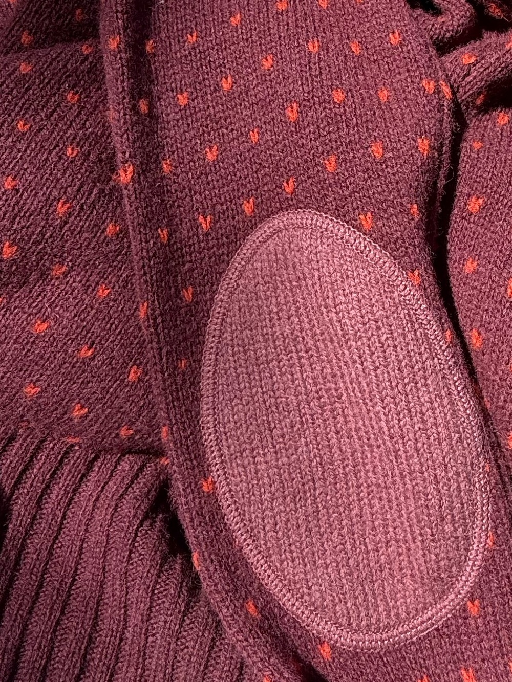 NEW🦊Fjällräven Övik Knit Sweater Dark Garnet $185 100% wool - Picture 6 of 6